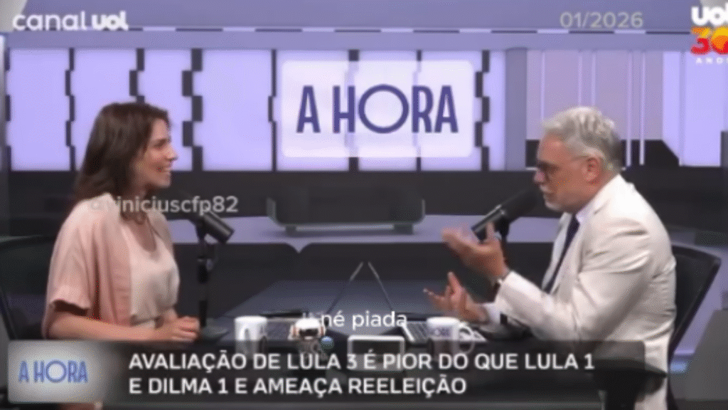 Comentarista do UOL contesta favoritismo de Lula para 2026 e aponta alerta na avaliação do governo