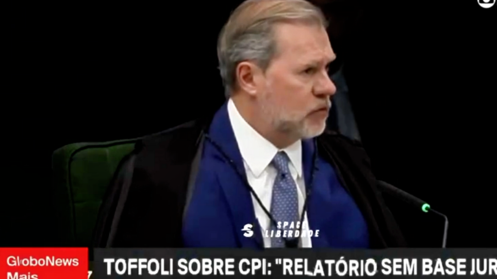 Dias Toffoli reage a pedido de indiciamento na CPI e alerta para consequências graves