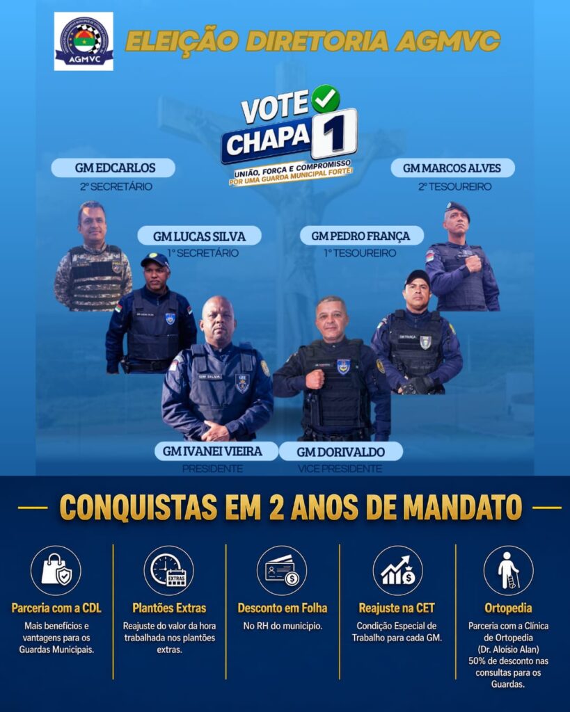 Chapa 1 destaca conquistas e apresenta continuidade de projetos na eleição da AGMVC