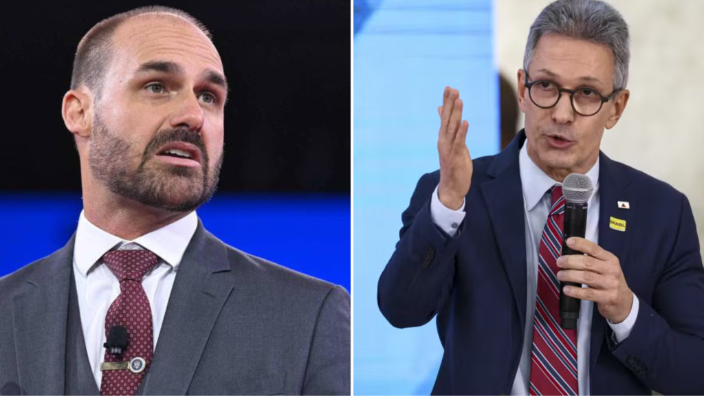 Eduardo Bolsonaro critica Zema e sugere rompimento com Partido Novo