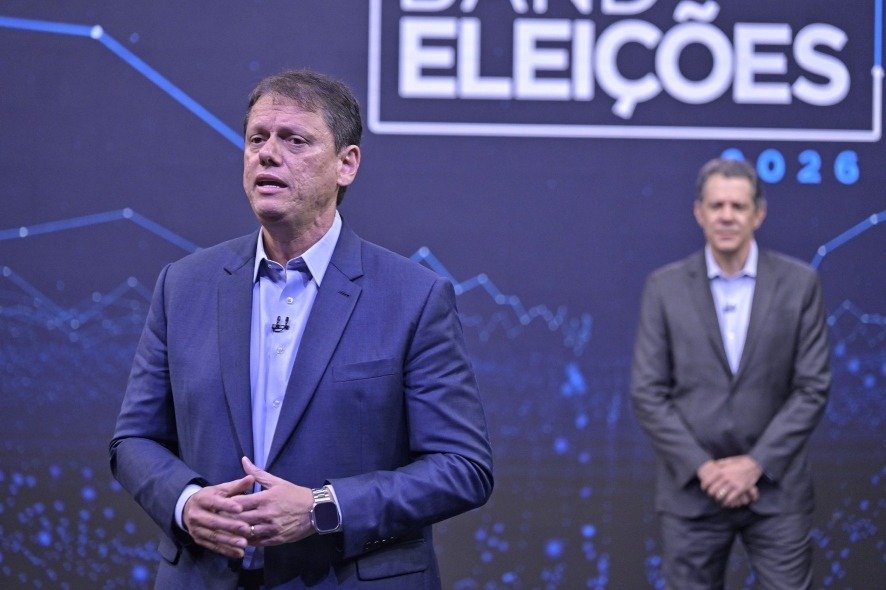 Tarcísio de Freitas se destaca no debate da Band em SP