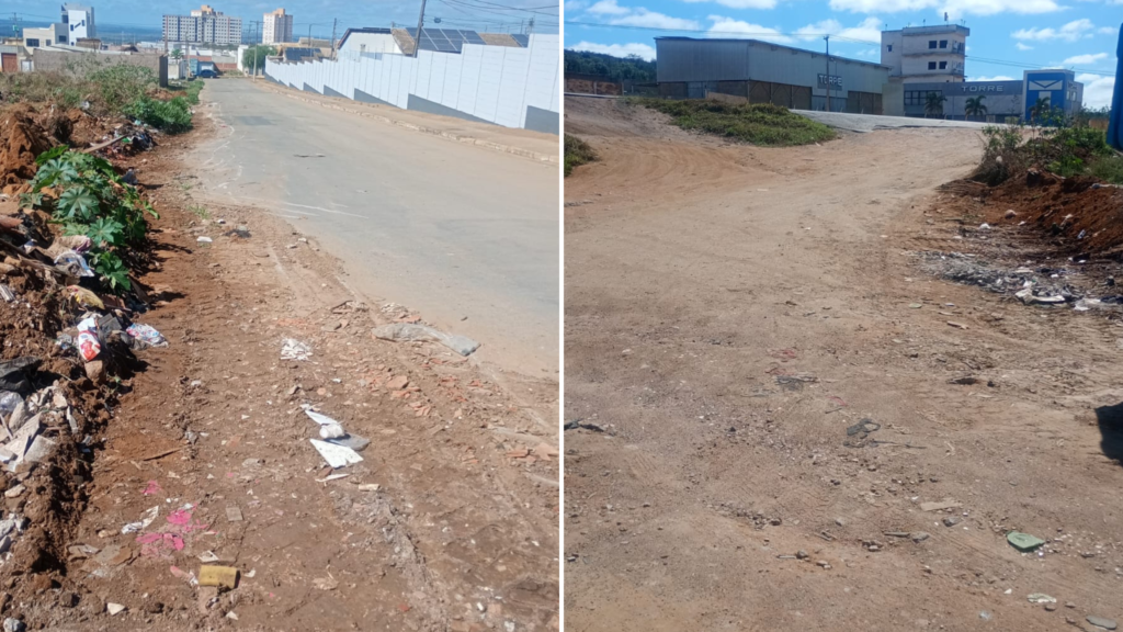 Prefeitura de Vitória da Conquista realiza limpeza após demanda de morador