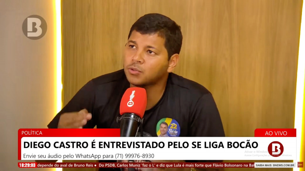 DIEGO CASTRO QUESTIONA JERÔNIMO APÓS RELATOS DE AMEAÇAS DE FACÇÕES A ELEITORES